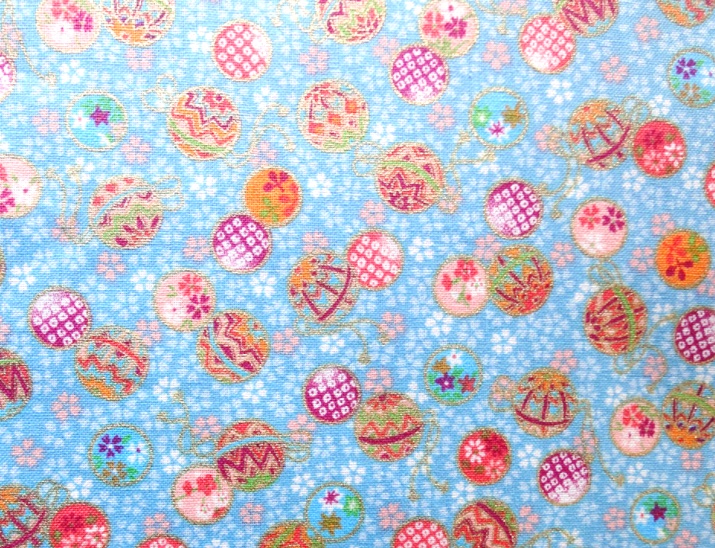HJ2021 Japanese TEMARI ball pattern Cotton 100% Fabric