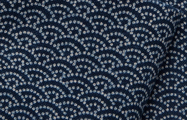 1134NJ Wave Japanese traditional pattern like indigo  wholesale fabric 11M