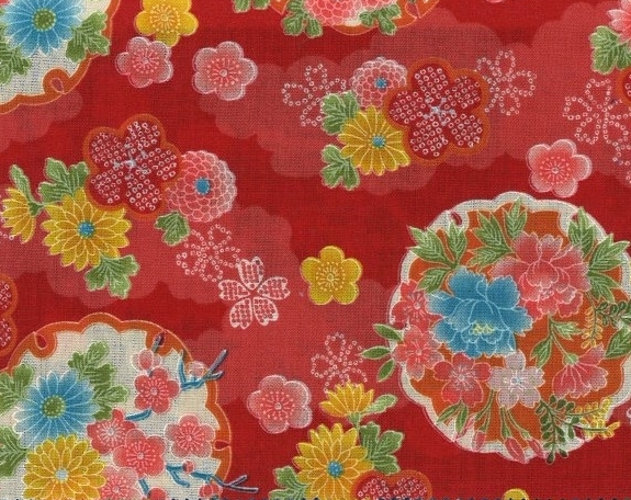 1137BR-A Yukiwa snow Japanese pattern gorgeous fabric 36M (Sevenberry)