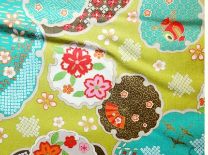 HJ2031 New Japanese retro Classic pattern cotton fabric sell by the roll