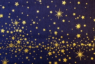 HJ2038 COSMOS space universe stars wholesale fabric 36M