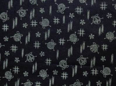 HJ2040 Kasuri printed pattern cotton fabric japan wholesale 36M
