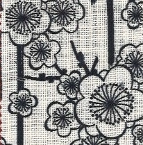 88333 #3 Plum blossom & bamboo Japan Pattern fabric (Sevenberry)10,53M