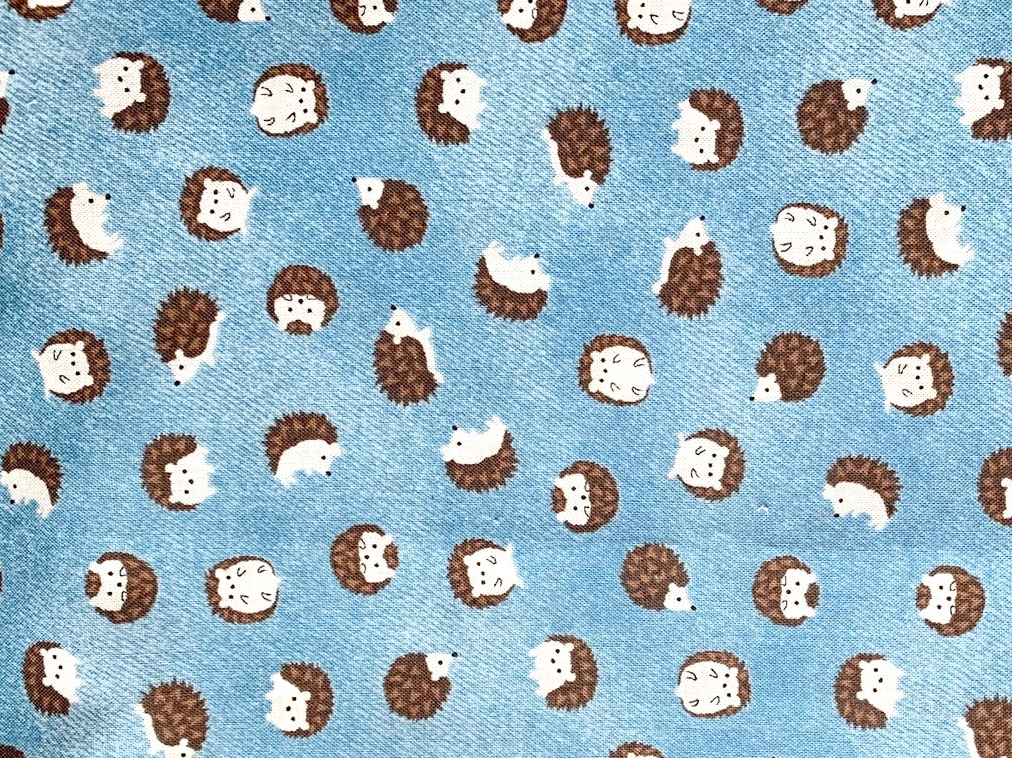 HJ2106 Hedgehog kawaii pattern Japan fabric