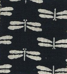 88223-D9 Like Indigo Dragonfly fabric Japan (Sevenberry 13M, 53M)