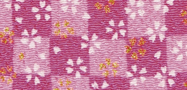 CR1053 CHIRIMEN CREPE cherry blossom Japan fabric wholesale 12M