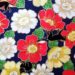 HJ2033 Camellia Japonica & Cats floral pattern wholesale fabric